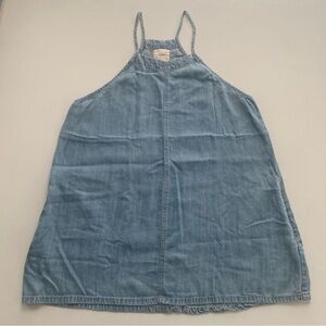Harper Light Blue Denim Tank with Pockets